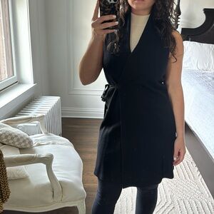 Morgane Le Fay Wool Asymmetrical Wrap Sweater Top